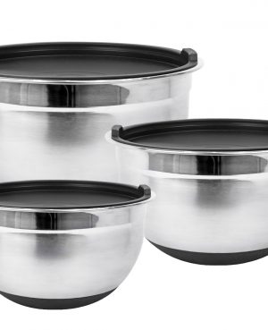 Fitzroy & Fox Black Mixing Bowls - Set of 3